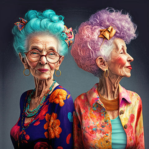 Outrageous Geriatrics - Mavis still likes Mauve - Macandmor