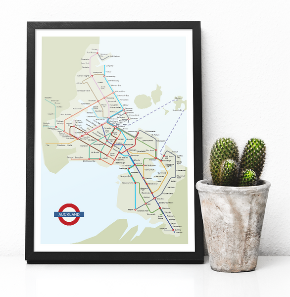 Auckland Tube - "In a Parallel Universe" - Poster Print - Macandmor